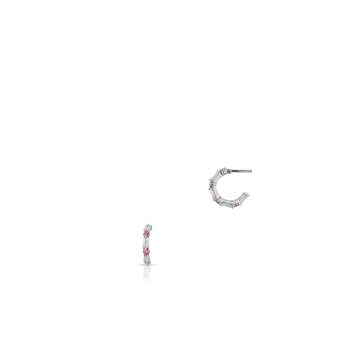 W.KRUK Eleganckie kolczyki koła z cyrkoniami