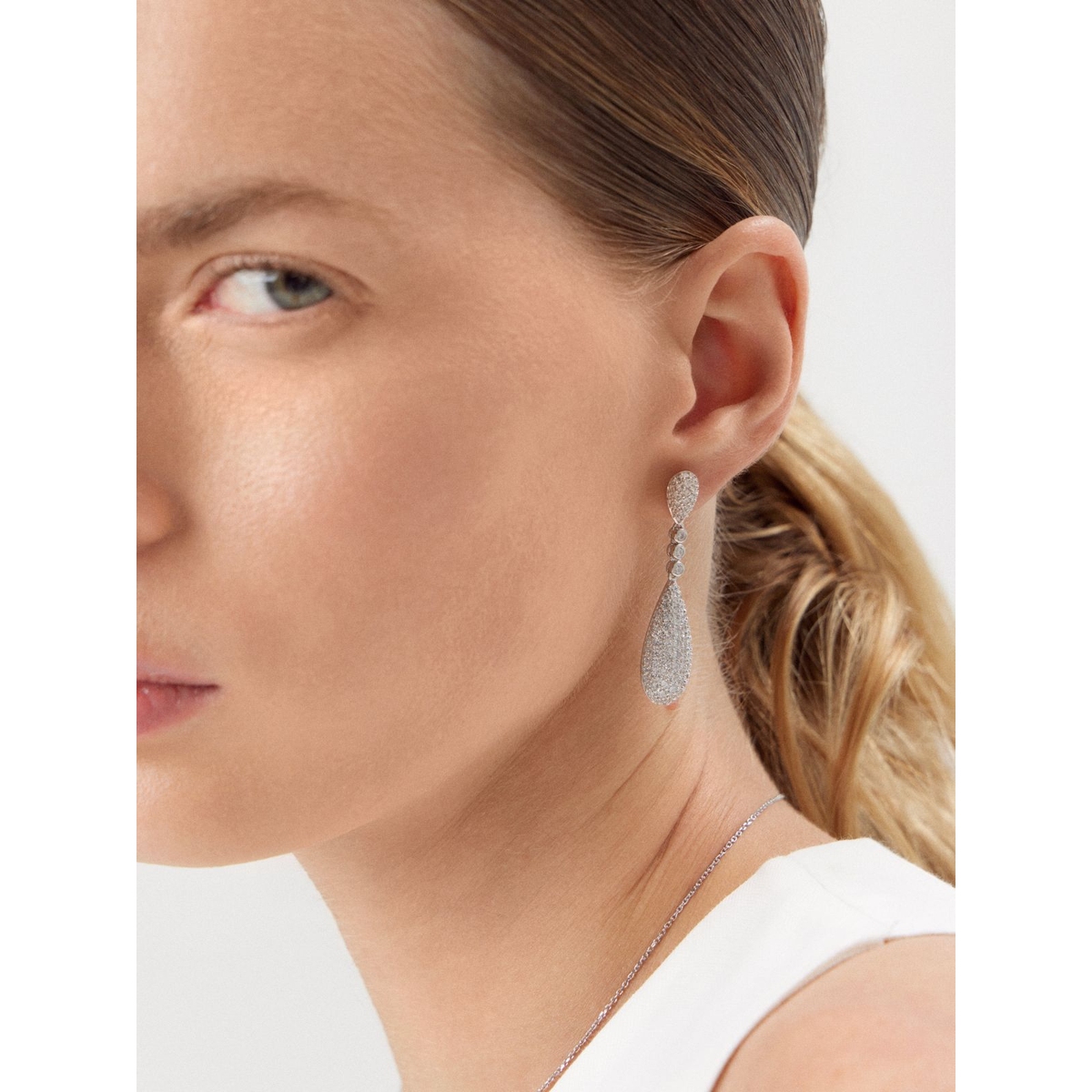 W.KRUK Kolczyki srebrne z cyrkoniami Emblems