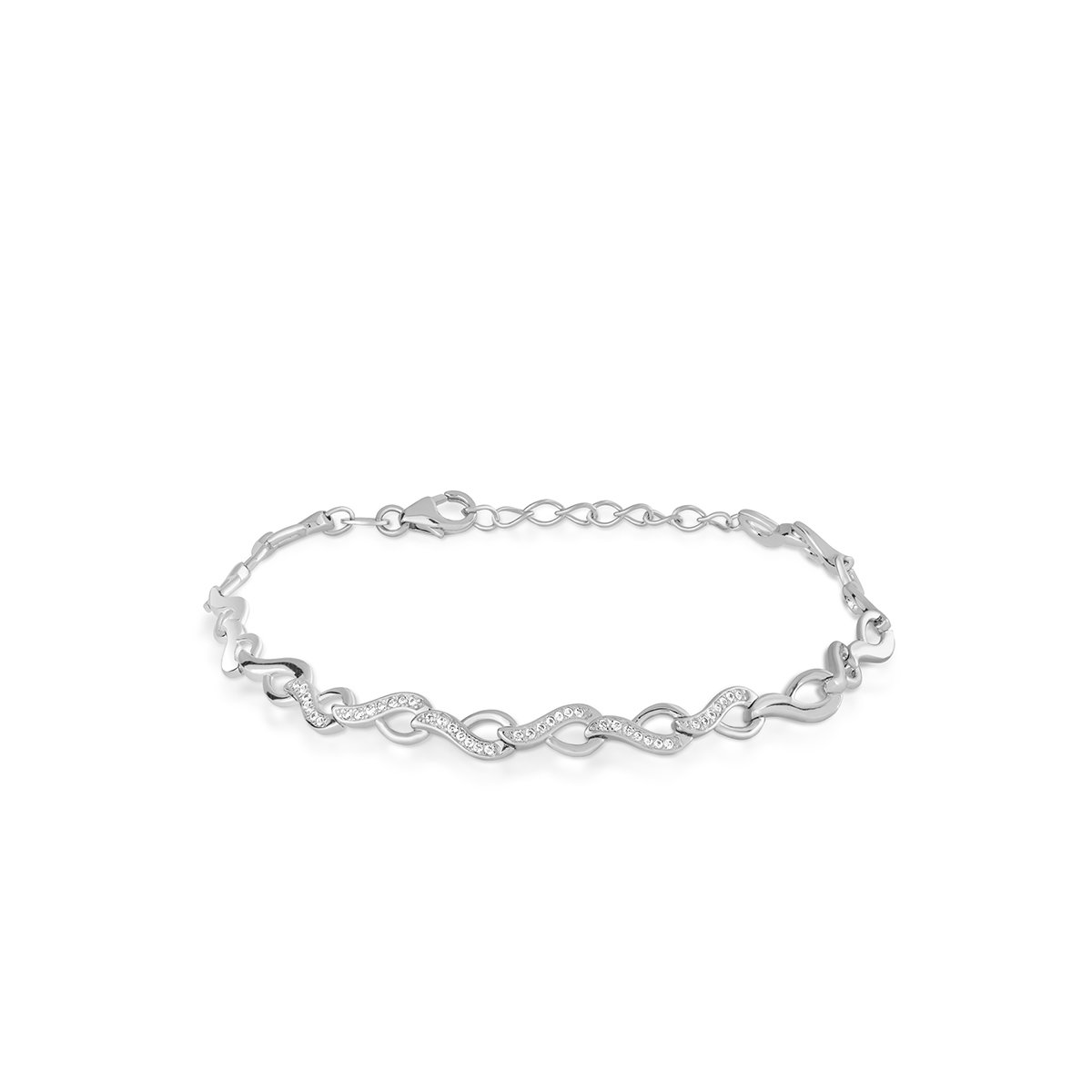 W.KRUK - Bransoletka srebrna z cyrkoniami