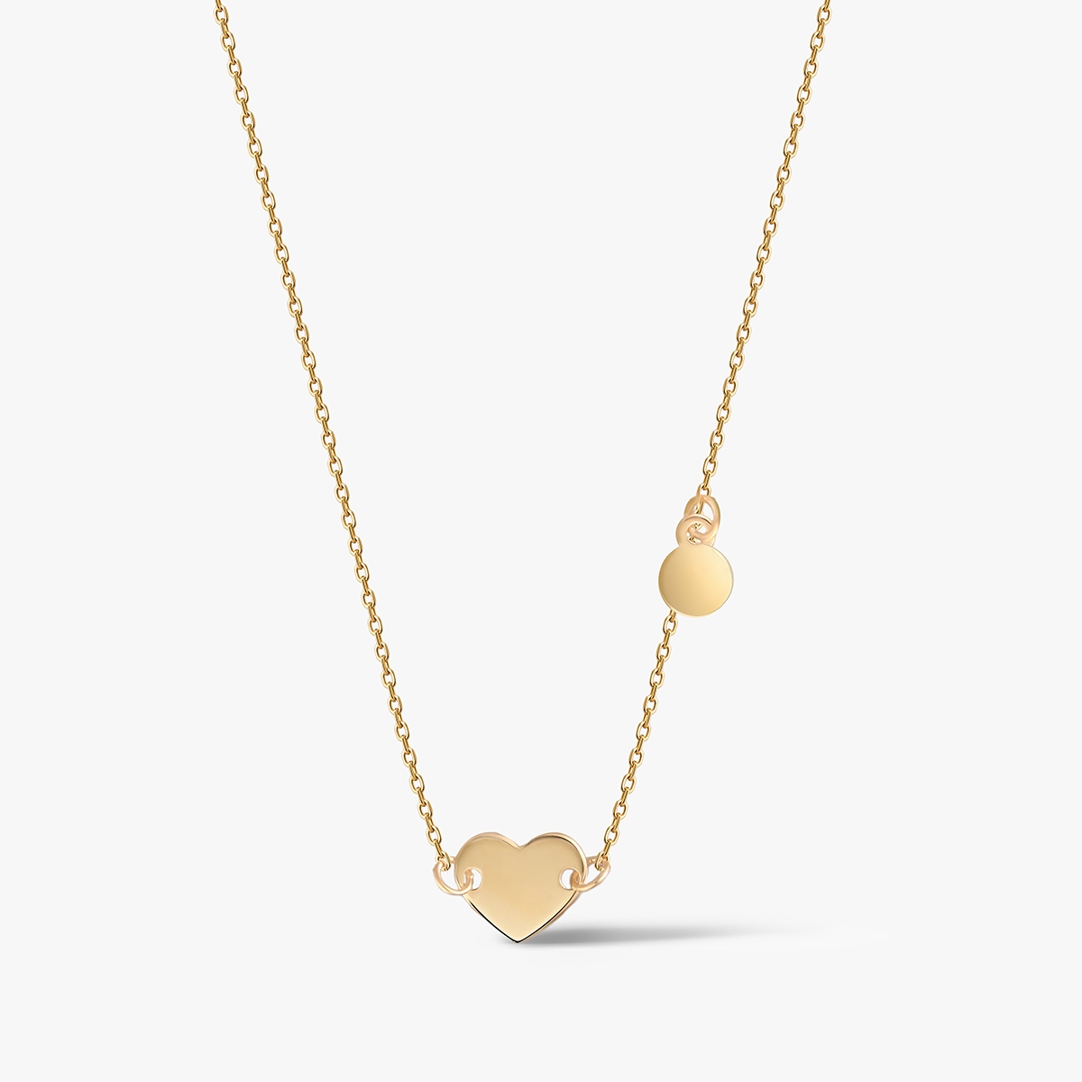 W.KRUK Naszyjnik złoty z sercem