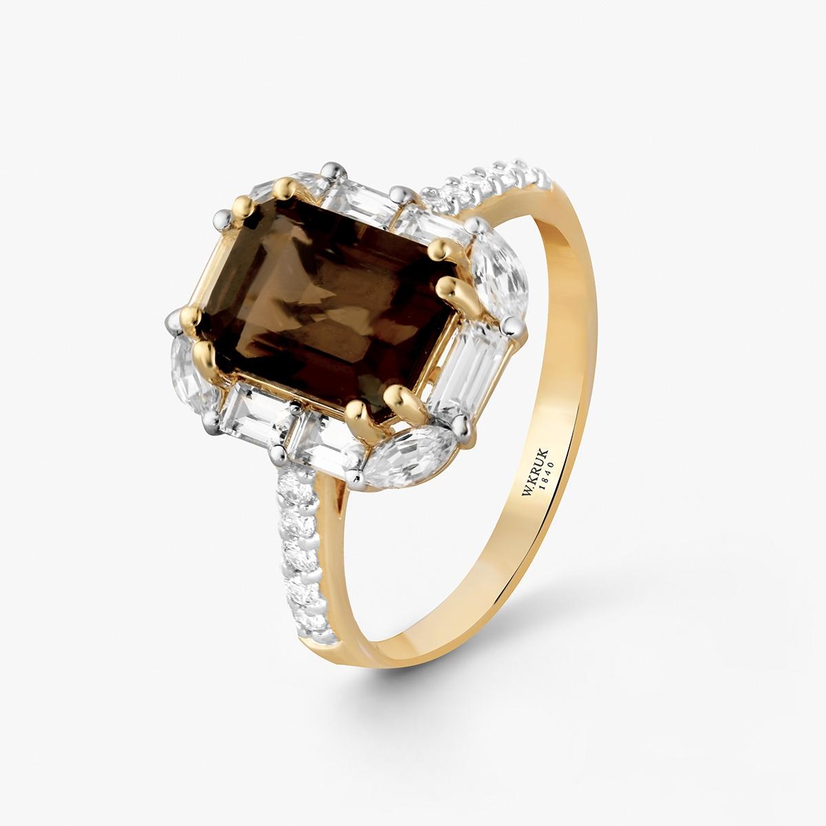 W.KRUK Pierścionek złoty Diva Celebration