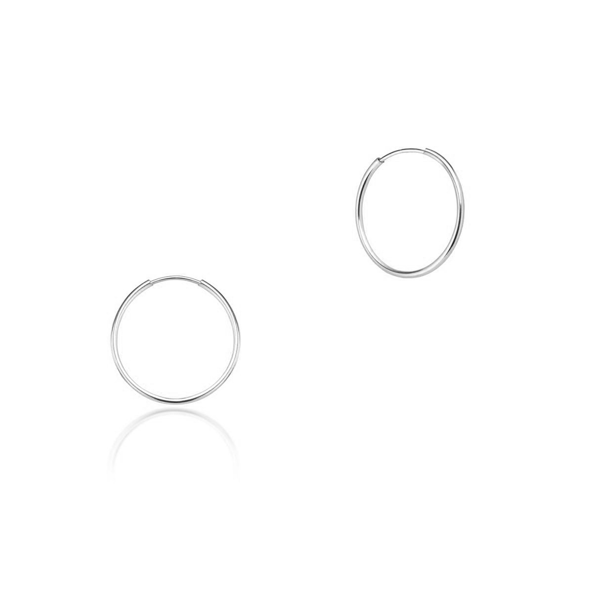 W.KRUK Kolczyki srebrne koła