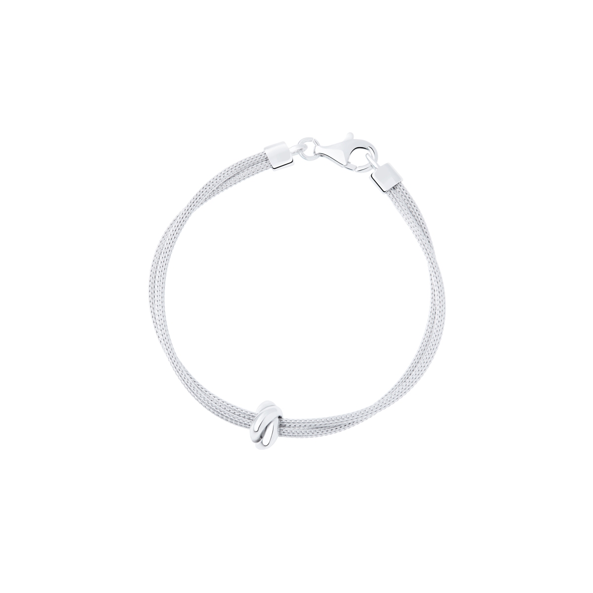 W.KRUK Bransoleta srebrna węzeł