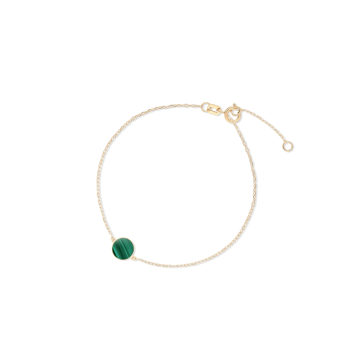 W.KRUK Bransoletka złota Malachit