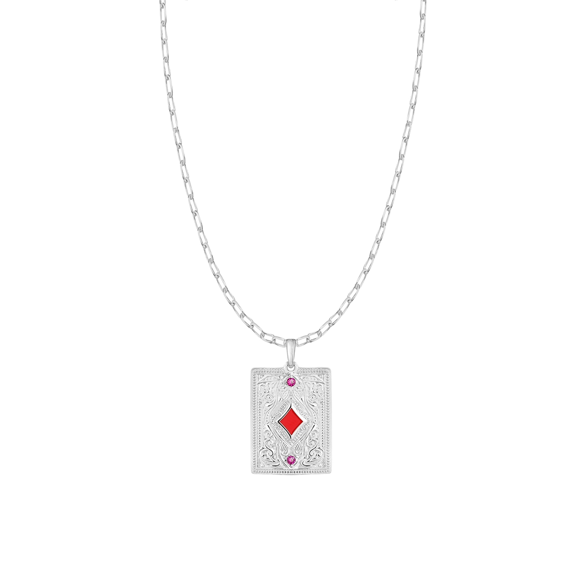 W.KRUK Wisiorek Karta Karo Wonderland