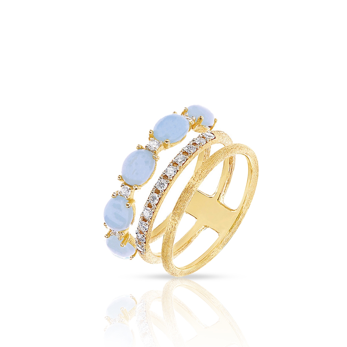 W.KRUK Pierścionek złoty Nanis