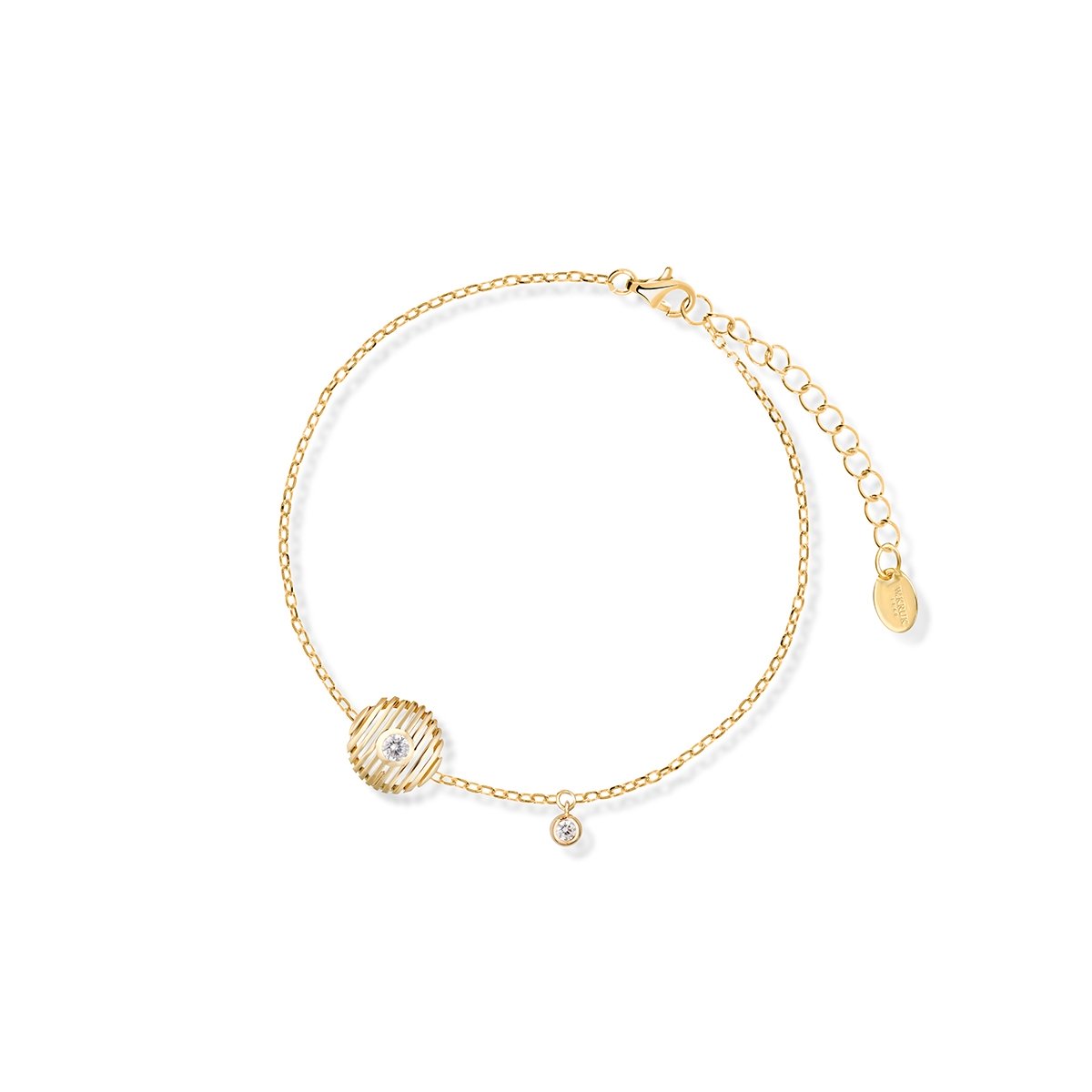 W.KRUK Bransoleta srebrna pozłacana