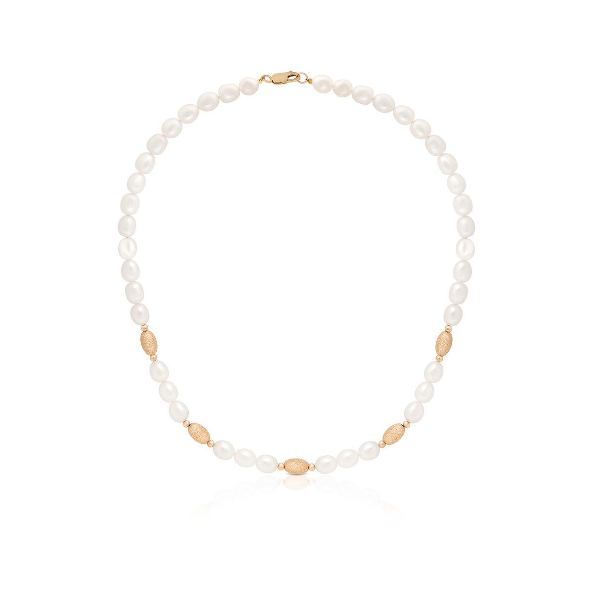 W.KRUK Naszyjnik złoty z perłami