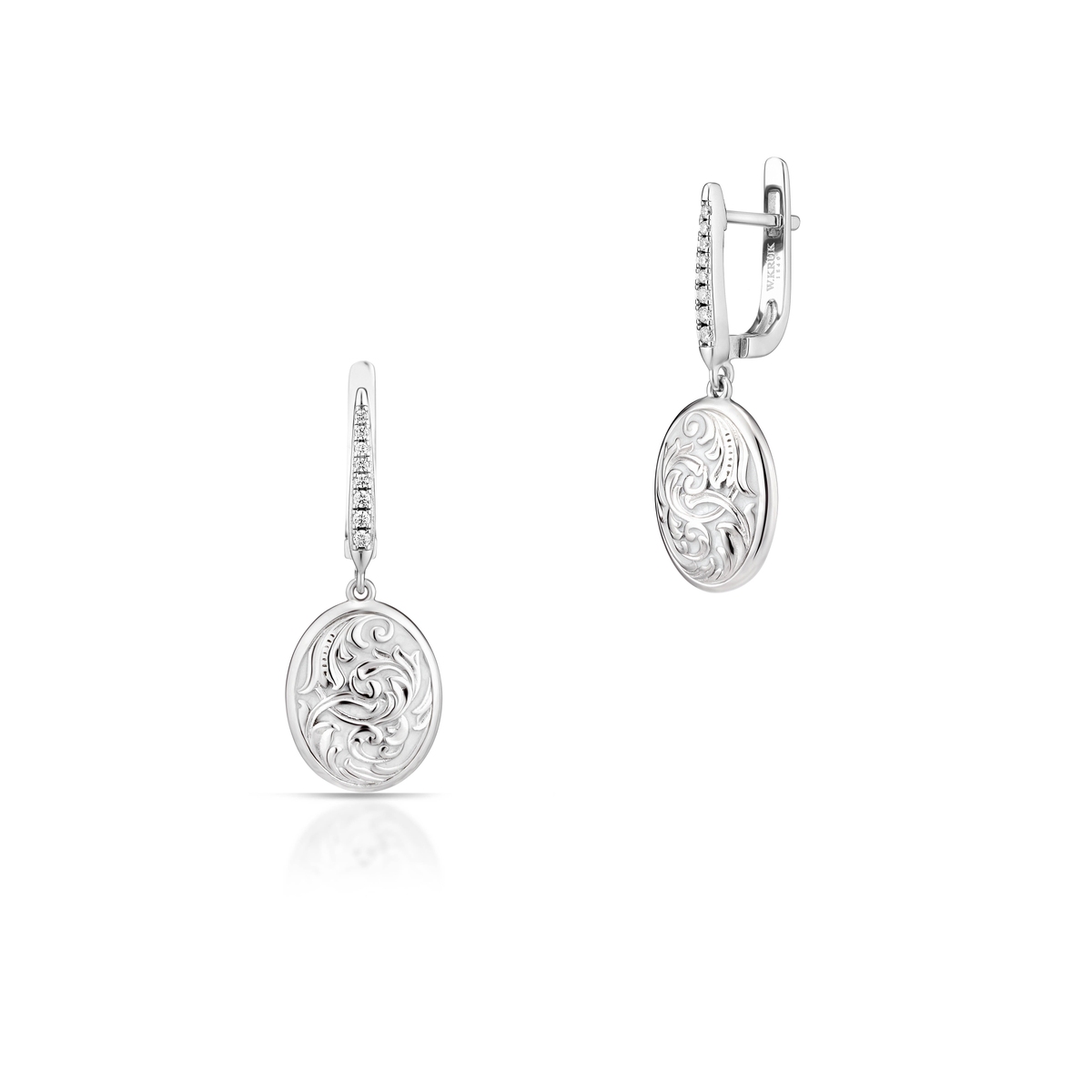 W.KRUK Kolczyki srebrne Baśniowa