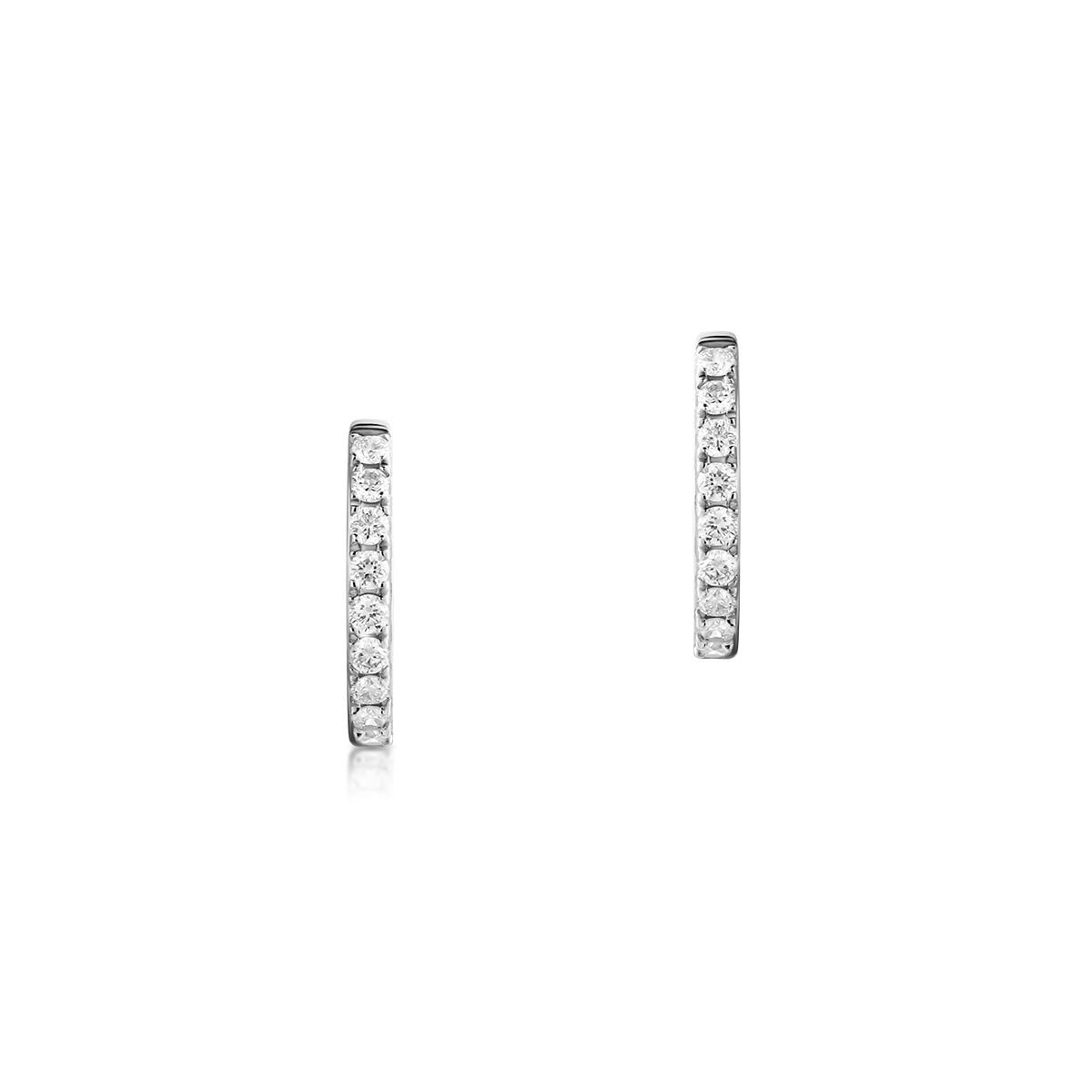 W.KRUK Kolczyki białe złoto z brylantami