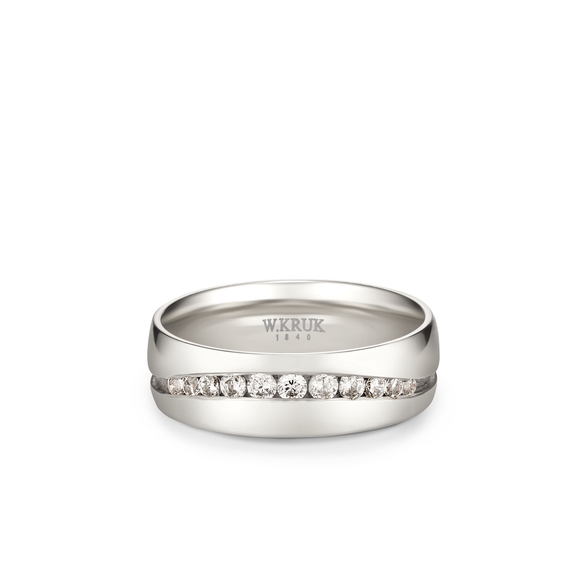 W.KRUK Obrączka złota z brylantami SPERARE