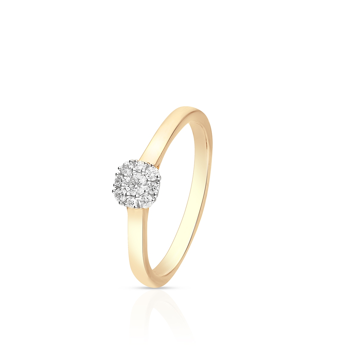 W.KRUK Pierścionek złoty bicolor z brylantami