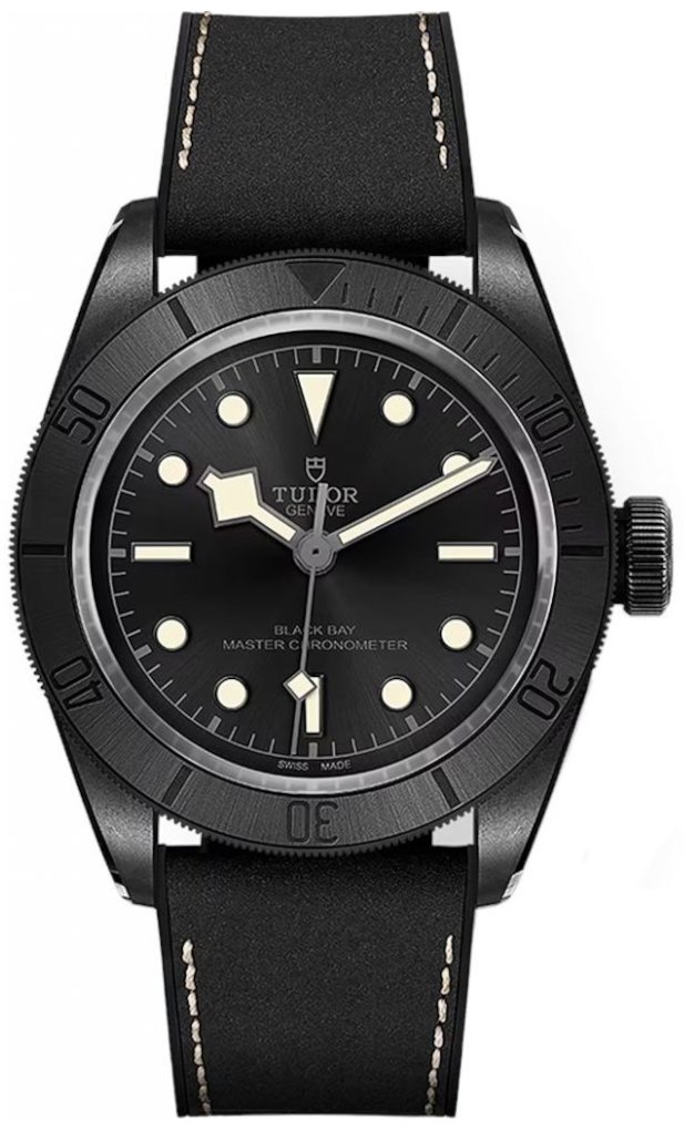 Zegarek Męski TUDOR Ceramic Black Bay 79210CNU CALF/RUBB BLACK BLACK INDEX W