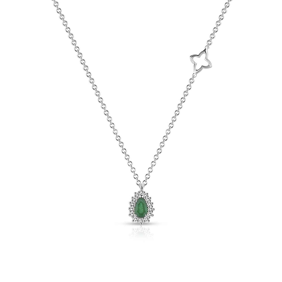 W.KRUK Naszyjnik białe złoto Recarlo