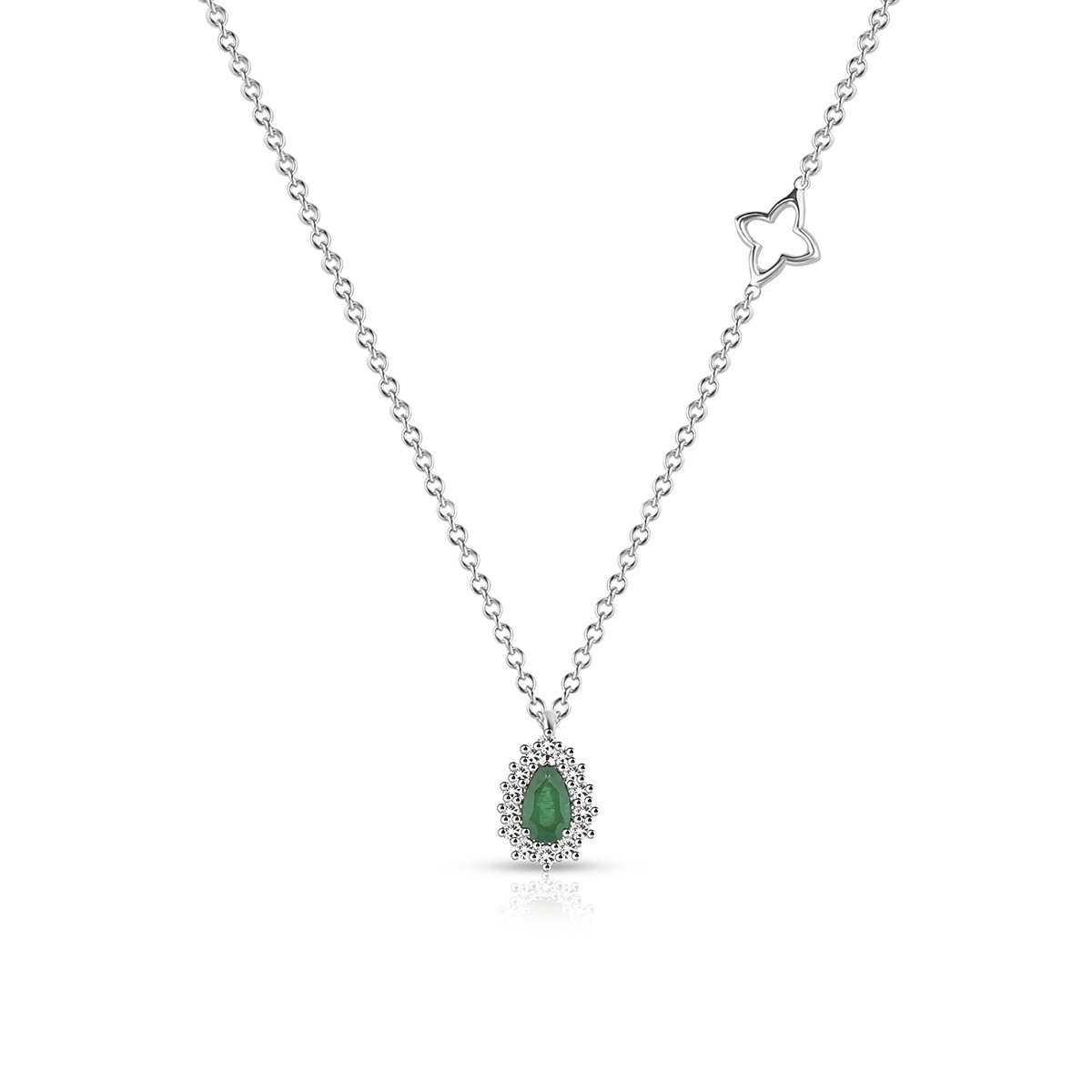 W.KRUK Naszyjnik białe złoto Recarlo