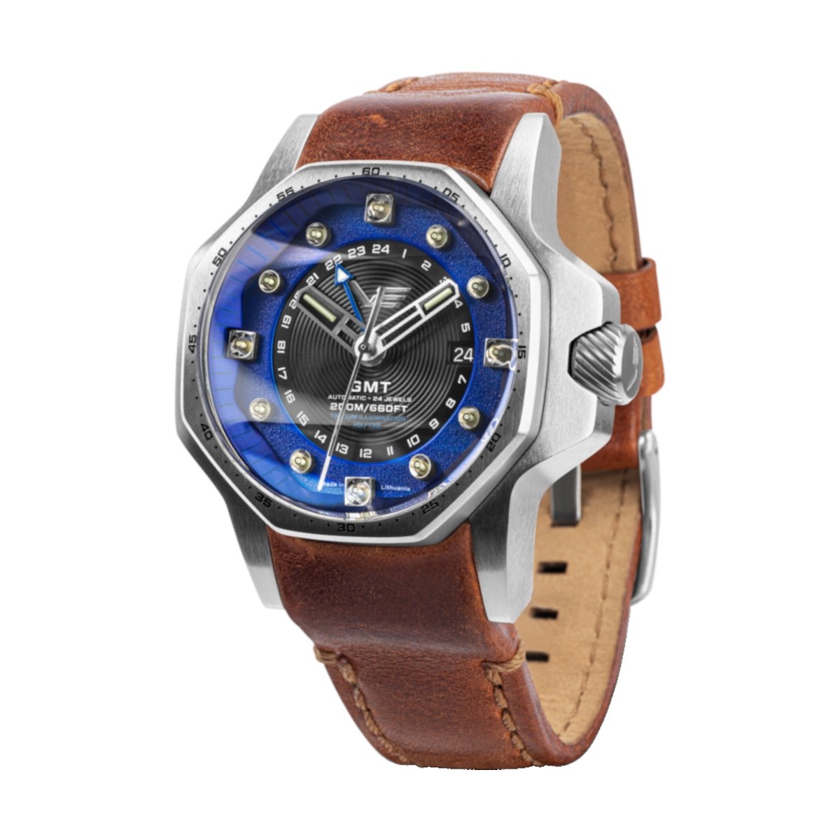 W.KRUK ZEGAREK VOSTOK EUROPE ATOMIC AGE FERMI LINE AUTOMATIC GMT