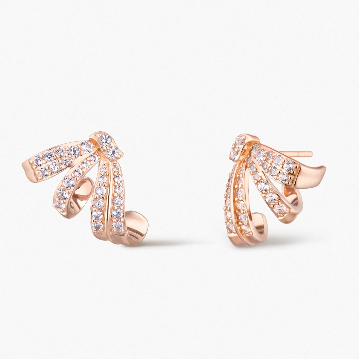 W.KRUK Kolczyki srebrne Balerina