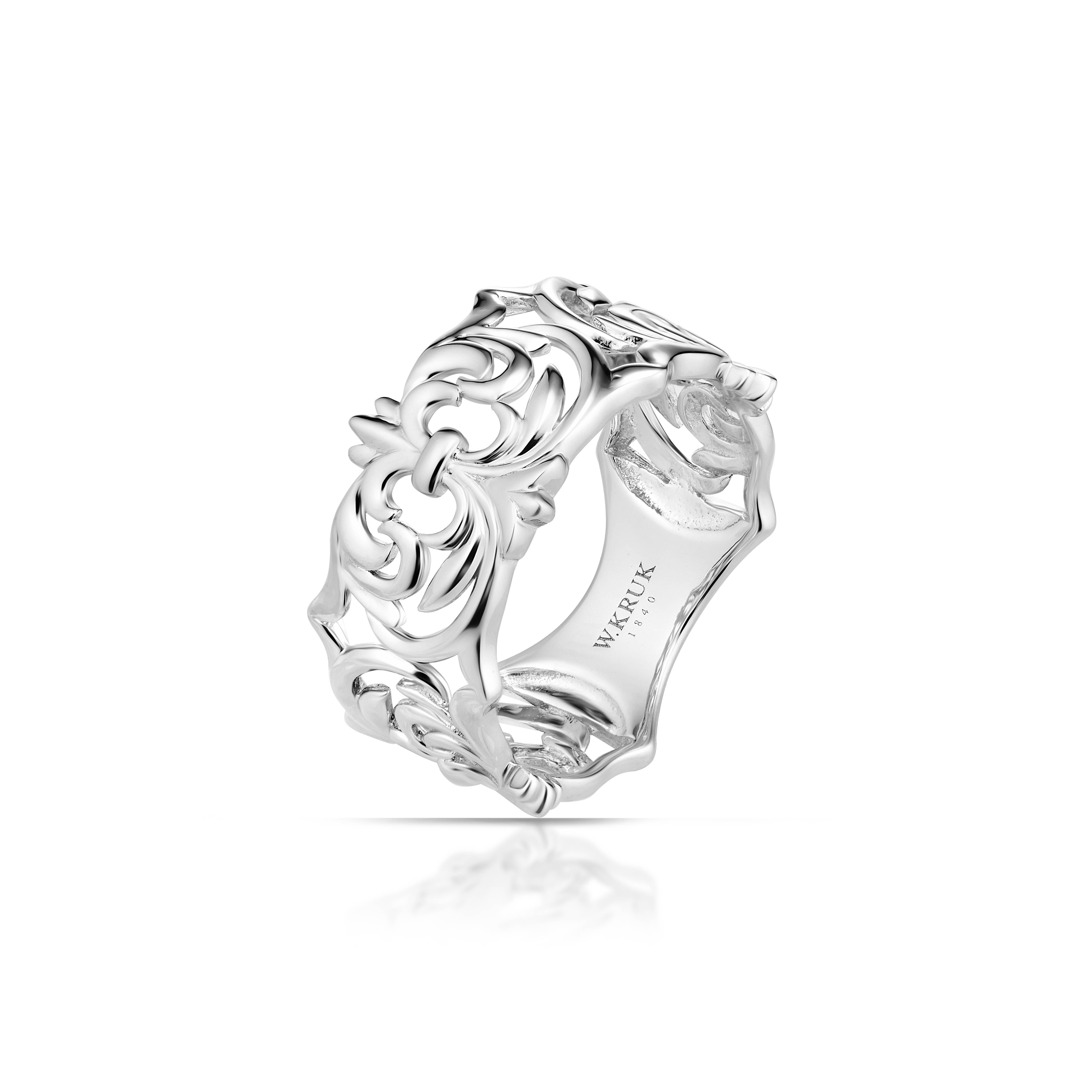 W.KRUK - Pierścionek srebrny Baśniowa