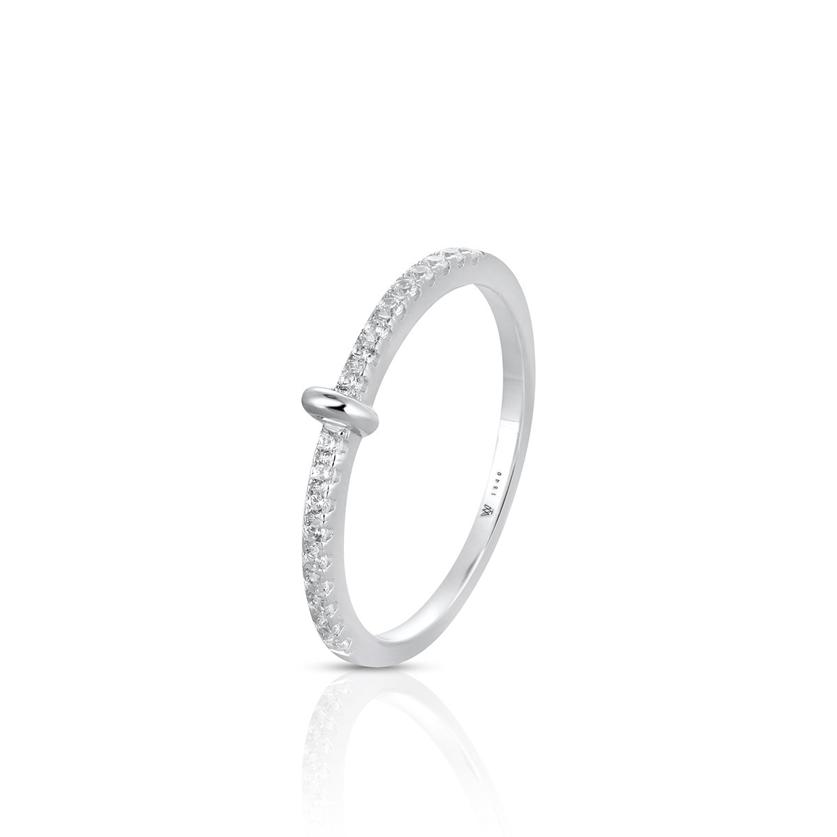 W.KRUK - Pierścionek srebrny z cyrkoniami