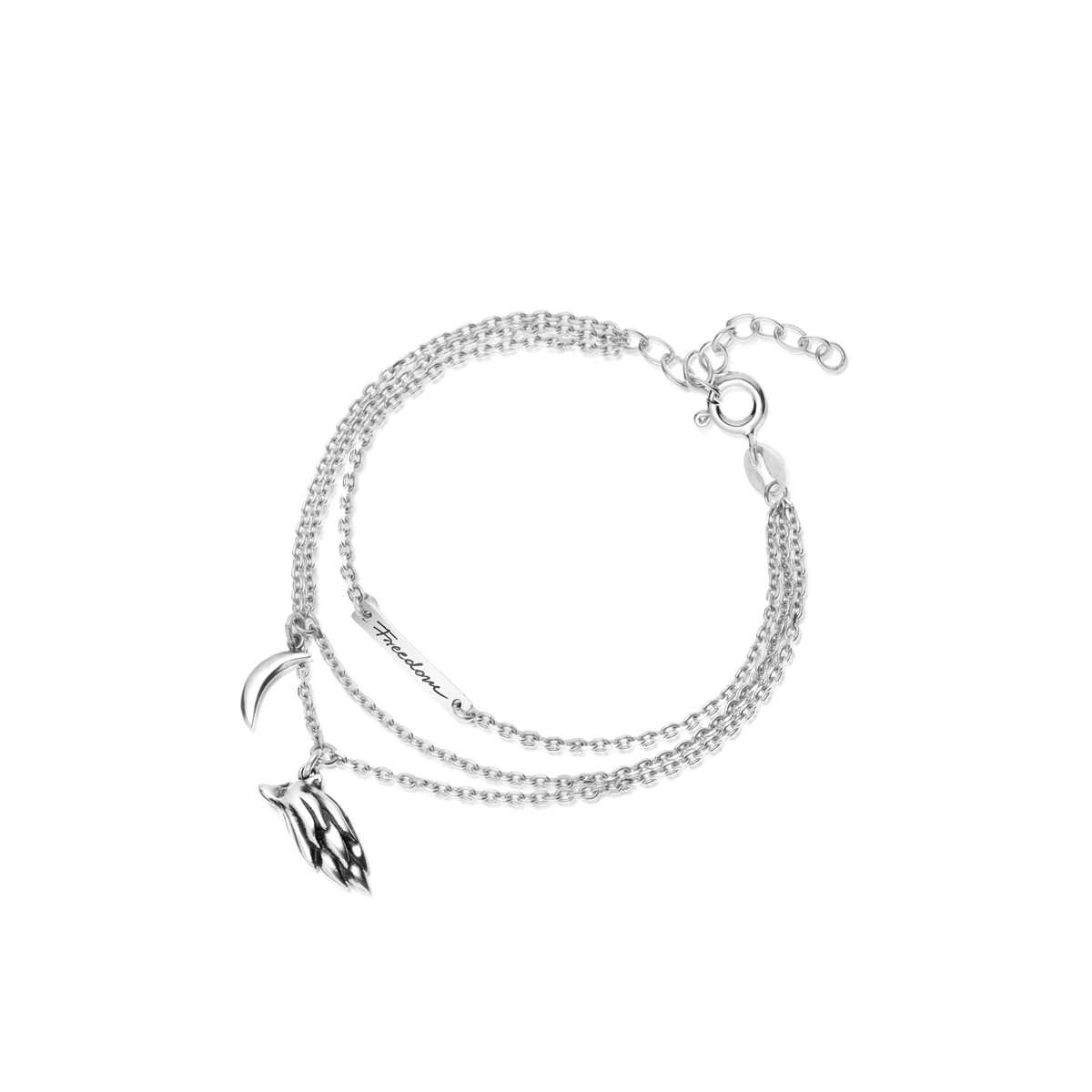 W.KRUK Bransoleta srebrna Freedom