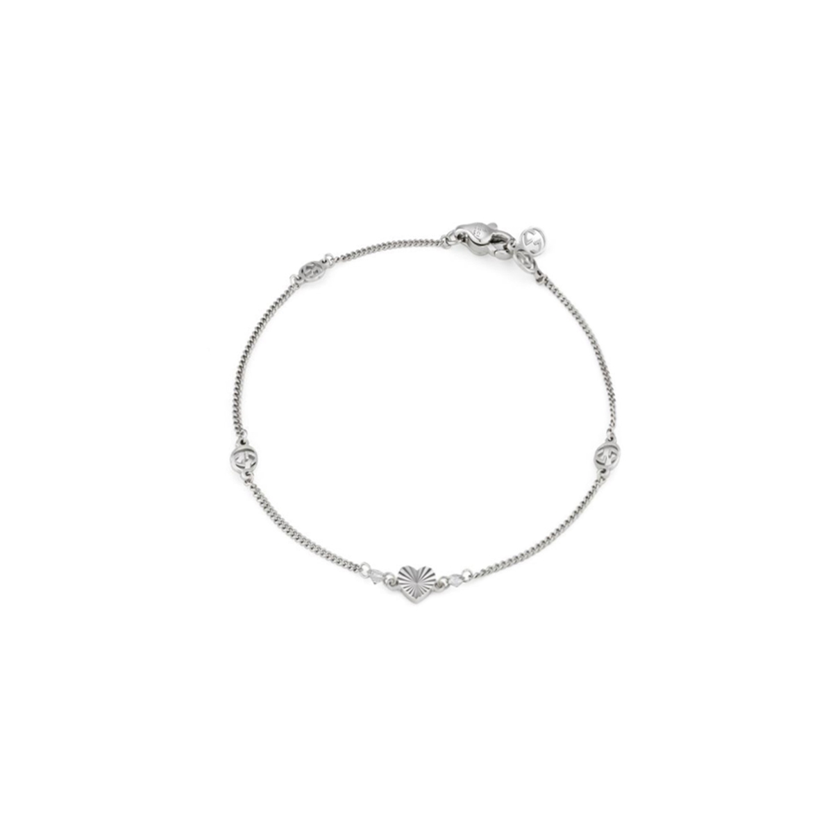 W.KRUK Bransoletka białe złoto GUCCI