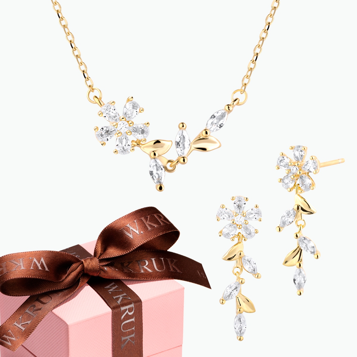 W.KRUK KOMPLET LŚNIĄCY KWIAT