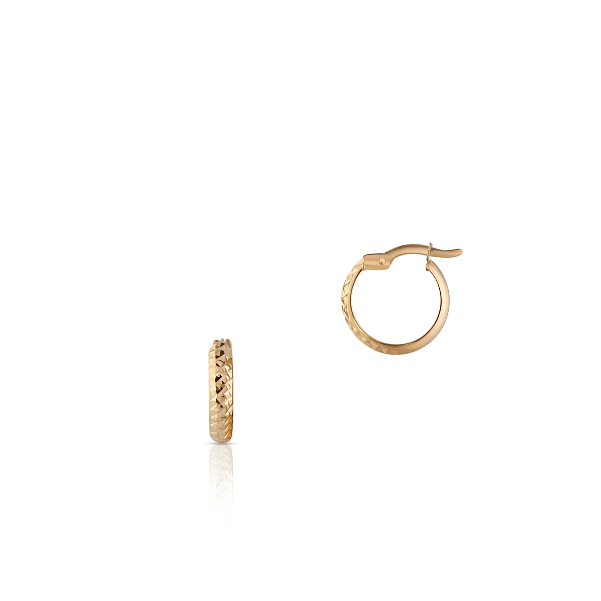 W.KRUK Kolczyki złote koła