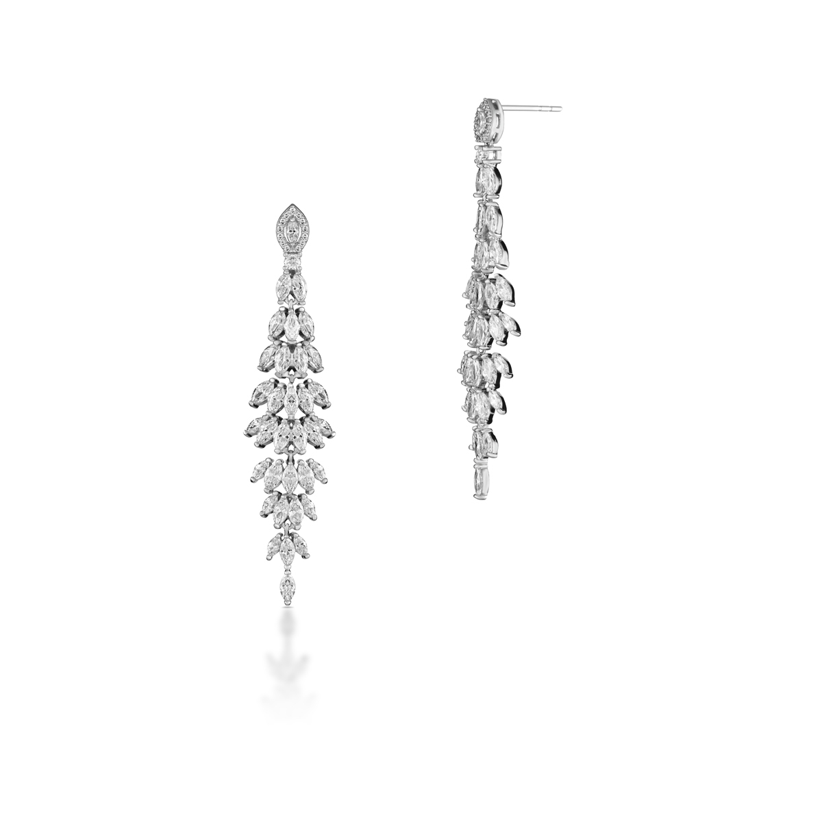 W.KRUK Kolczyki mosiężne wieczorowe