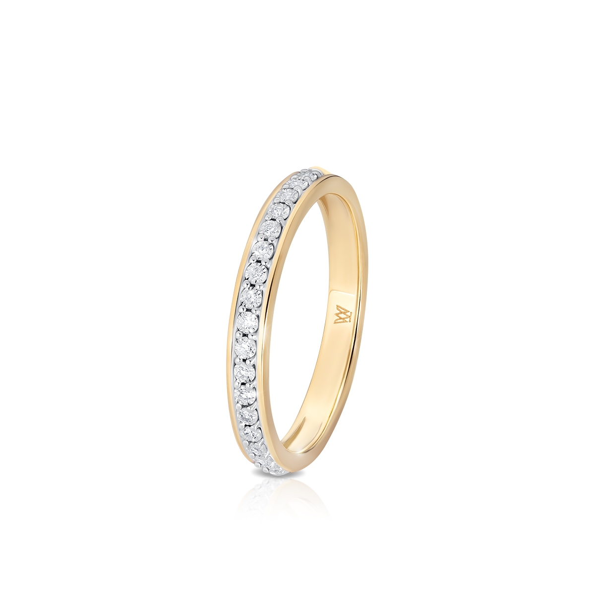 W.KRUK Pierścionek złoty z diamentami