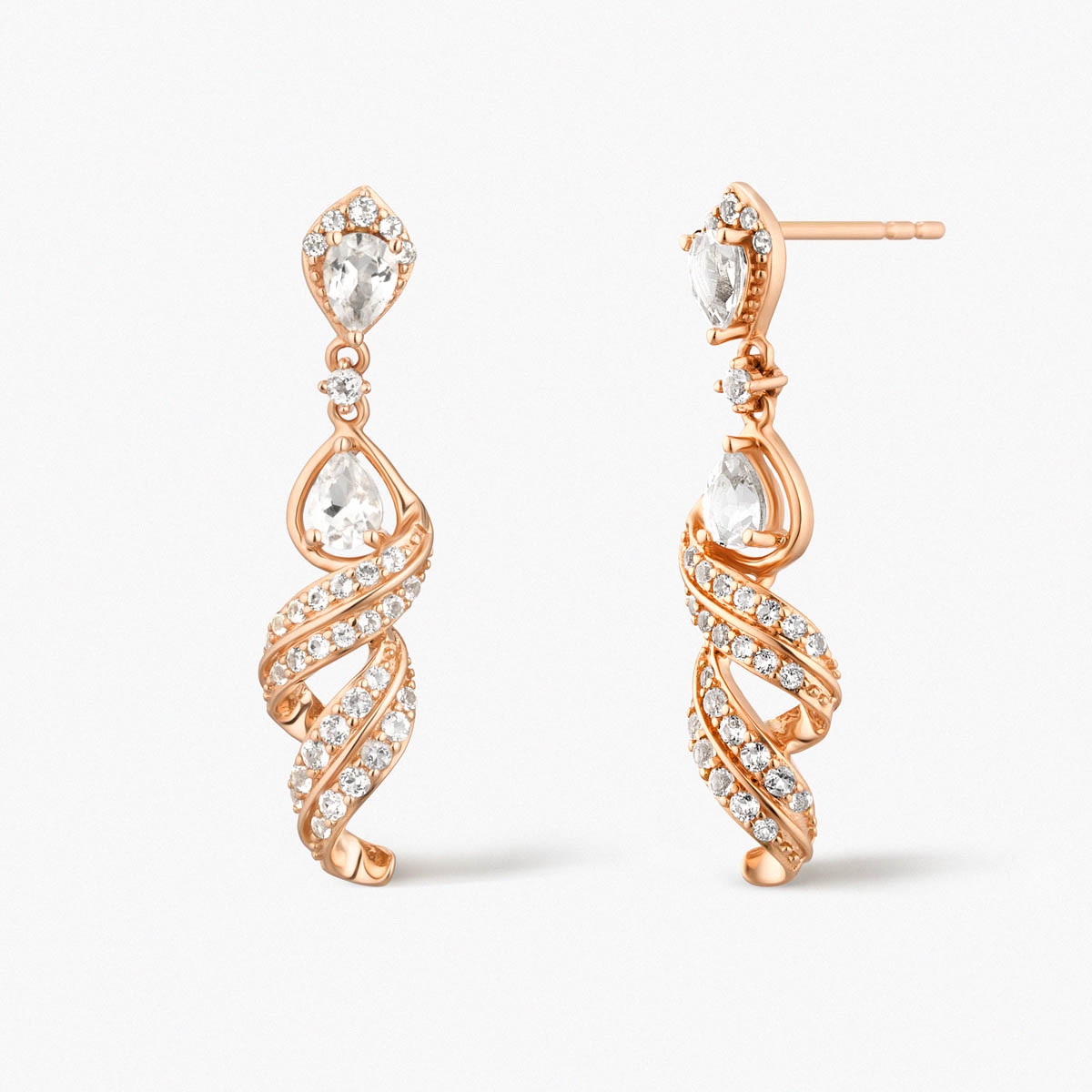 W.KRUK Kolczyki złote Balerina