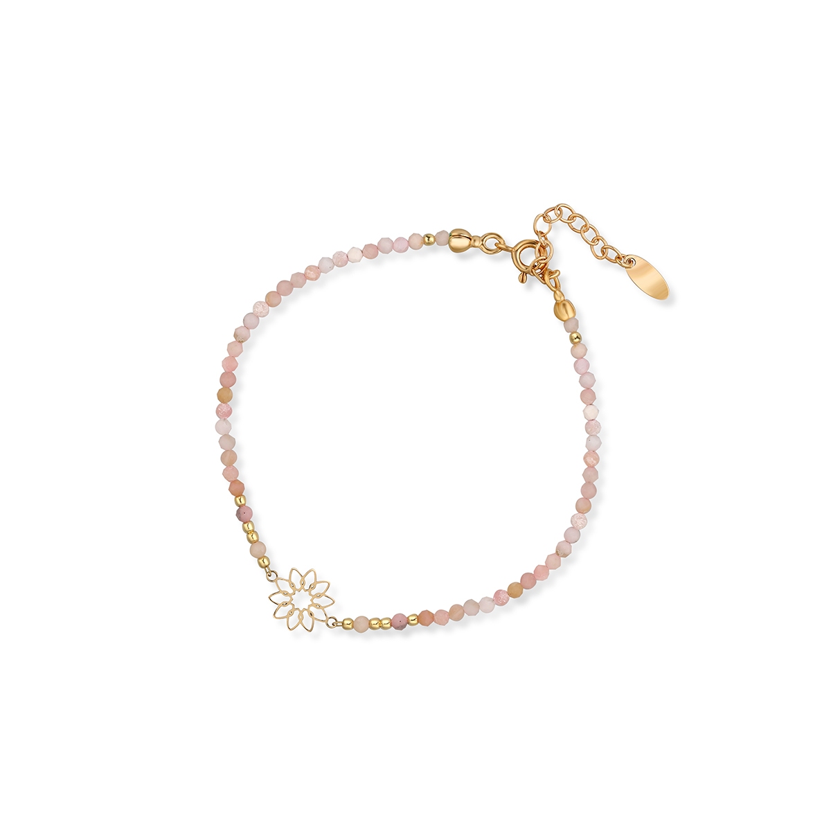 W.KRUK Bransoletka srebrna pozłacana z opalami