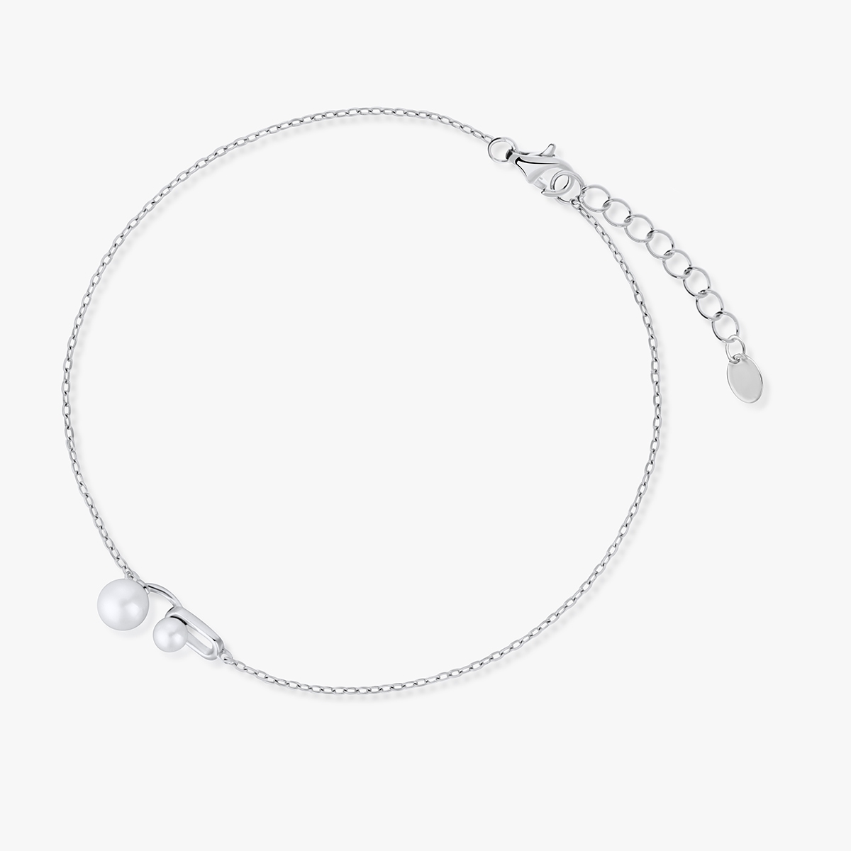 W.KRUK Bransoleta srebrna z perłami