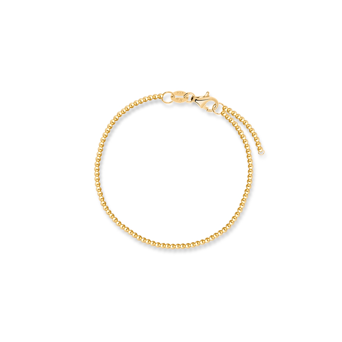 W.KRUK Bransoleta srebrna pozłacana na nogę