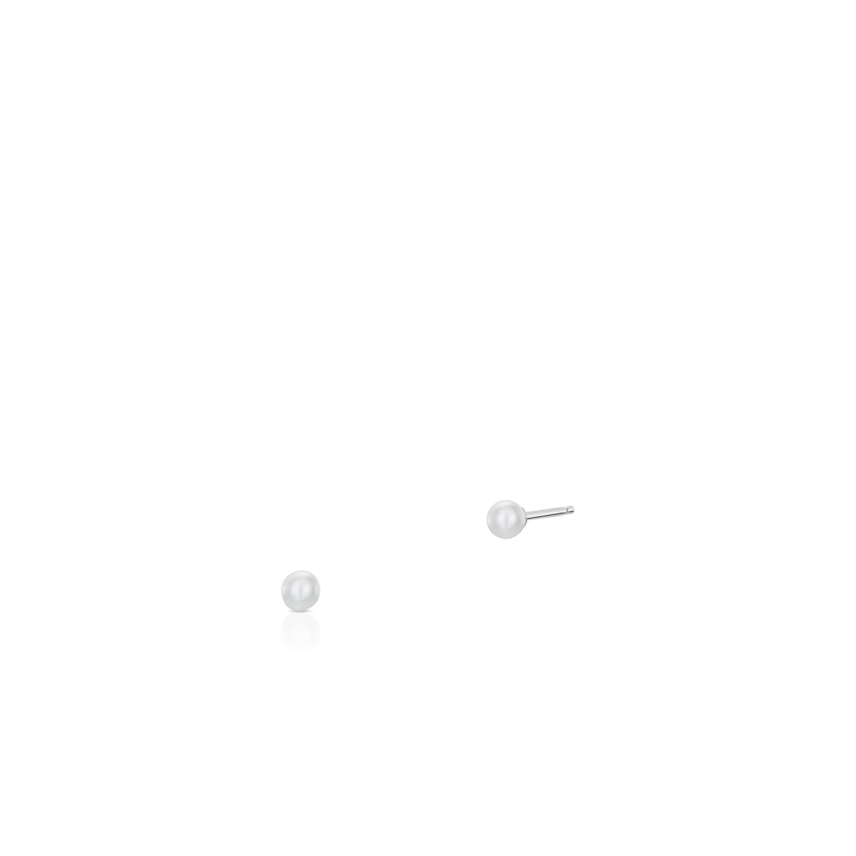 W.KRUK Kolczyki srebrne z perłami