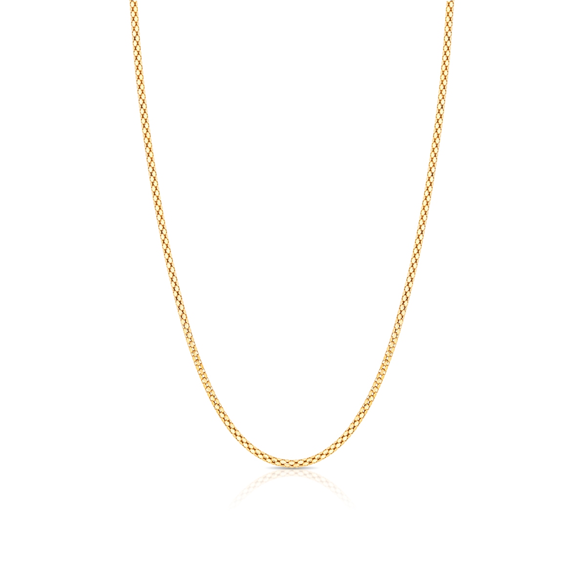 W.KRUK Łańcuszek srebrny pozłacany