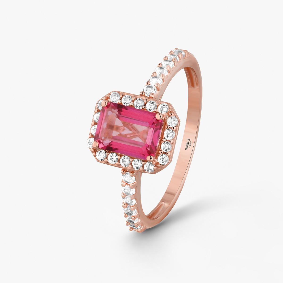 W.KRUK Pierścionek złoty Diva