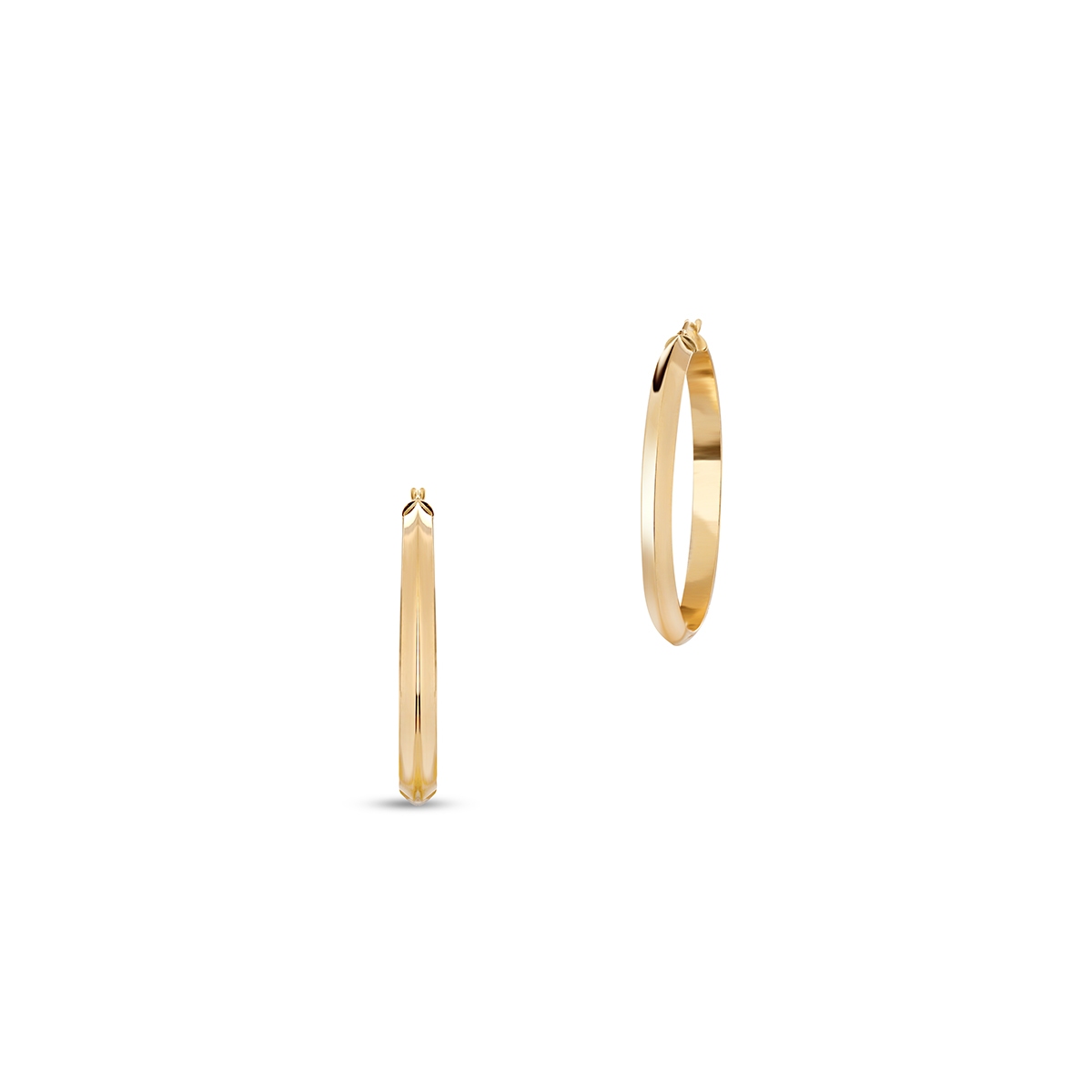 W.KRUK Kolczyki złote geometryczne koła