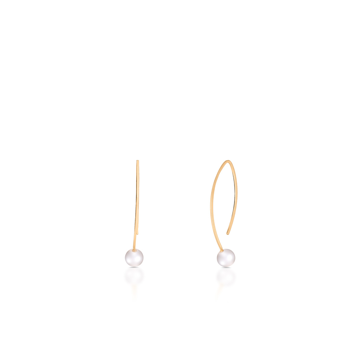 W.KRUK - Kolczyki złote z perłami