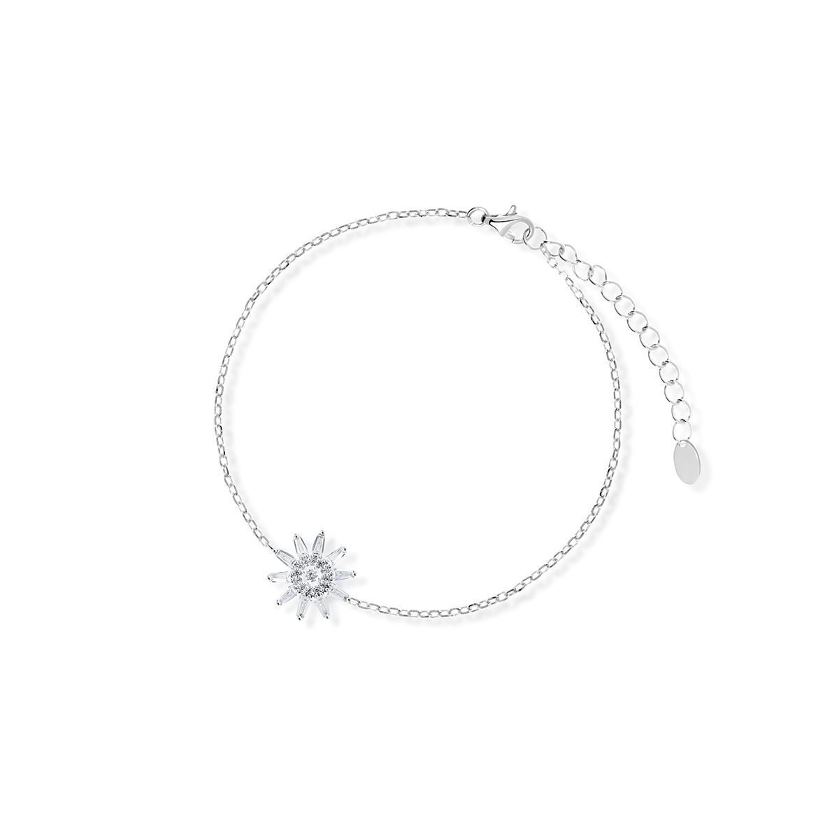 W.KRUK Bransoleta srebrna z cyrkoniami