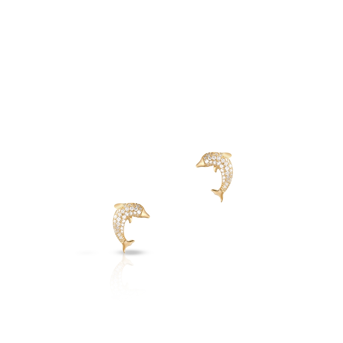 W.KRUK Kolczyki srebrne pozłacane