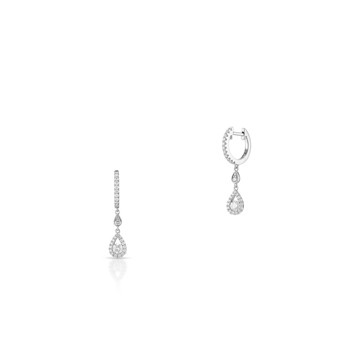 W.KRUK Kolczyki białe złoto z brylantami