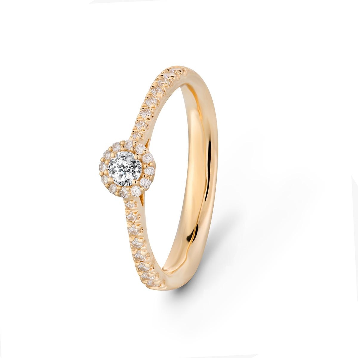 W.KRUK Pierścionek złoty Recarlo