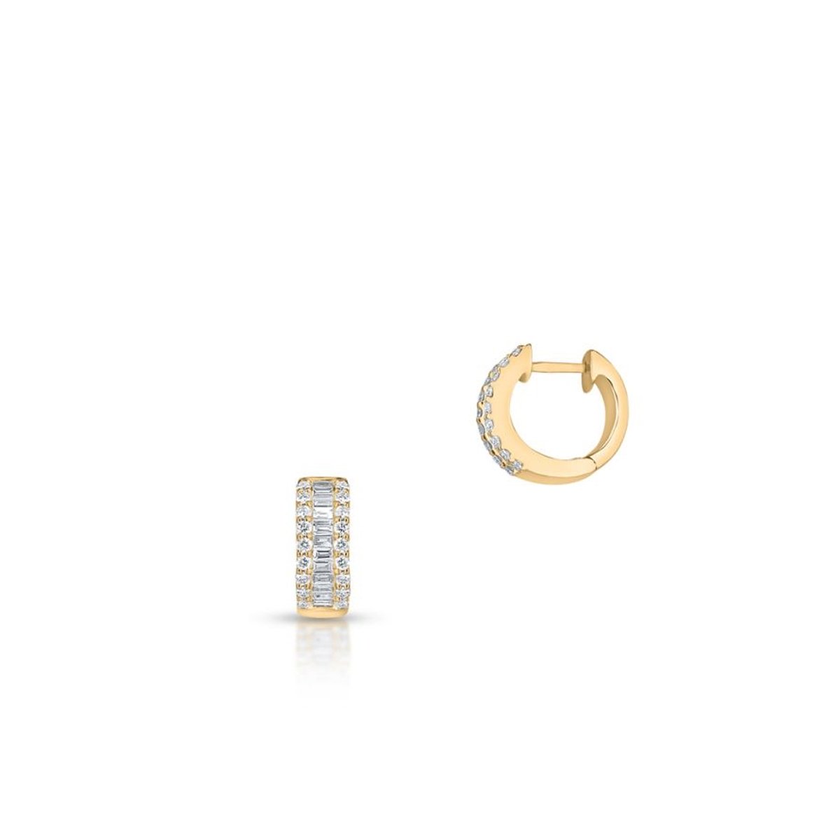 W.KRUK Kolczyki złote z diamentami