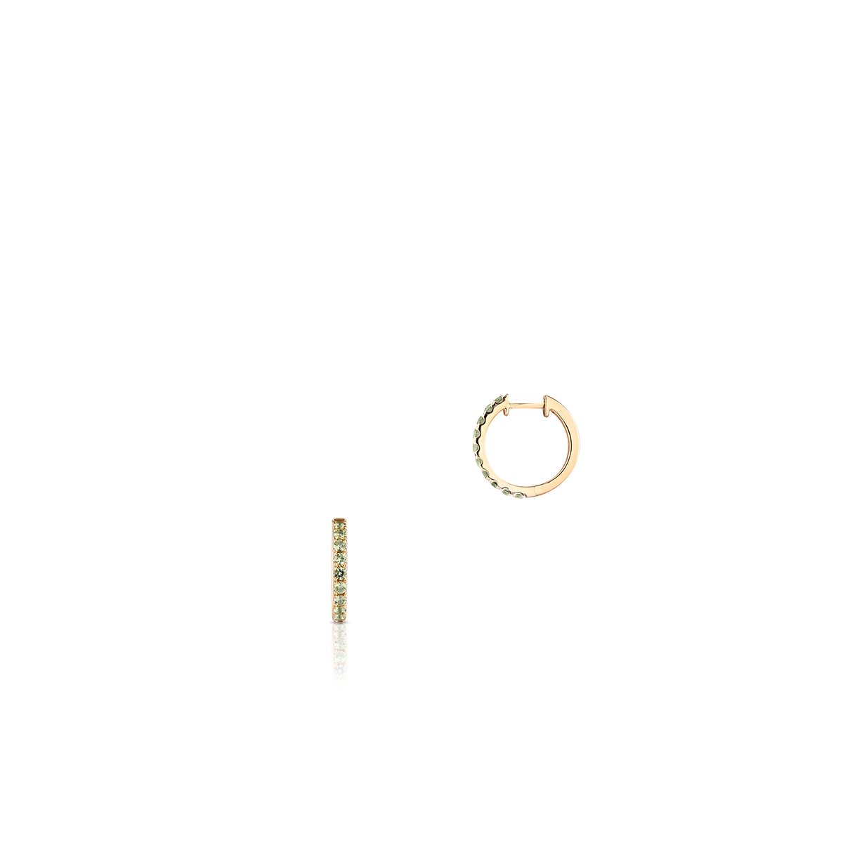 W.KRUK Kolczyki złote z szafirami