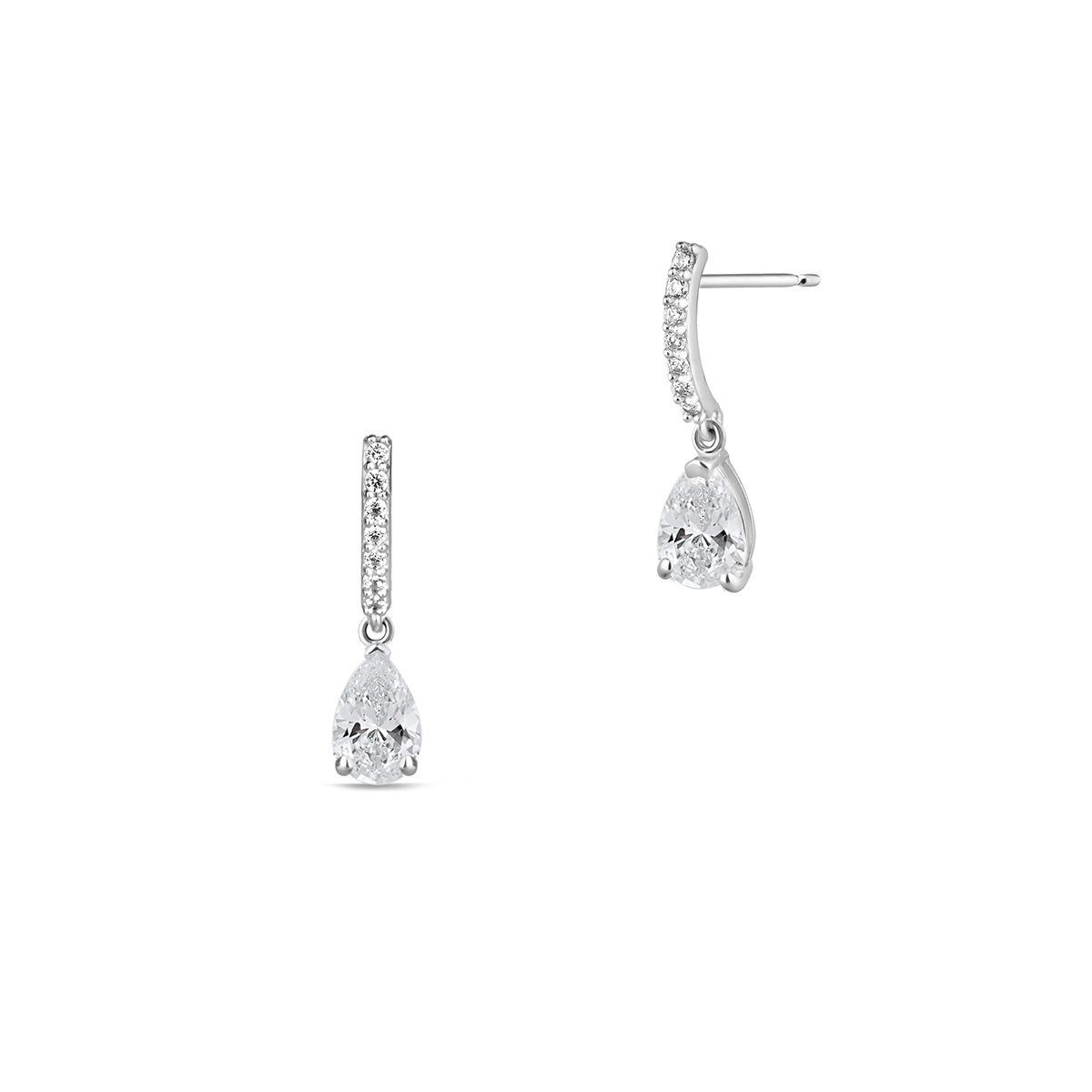 W.KRUK Kolczyki złote z cyrkoniami Ceremonials