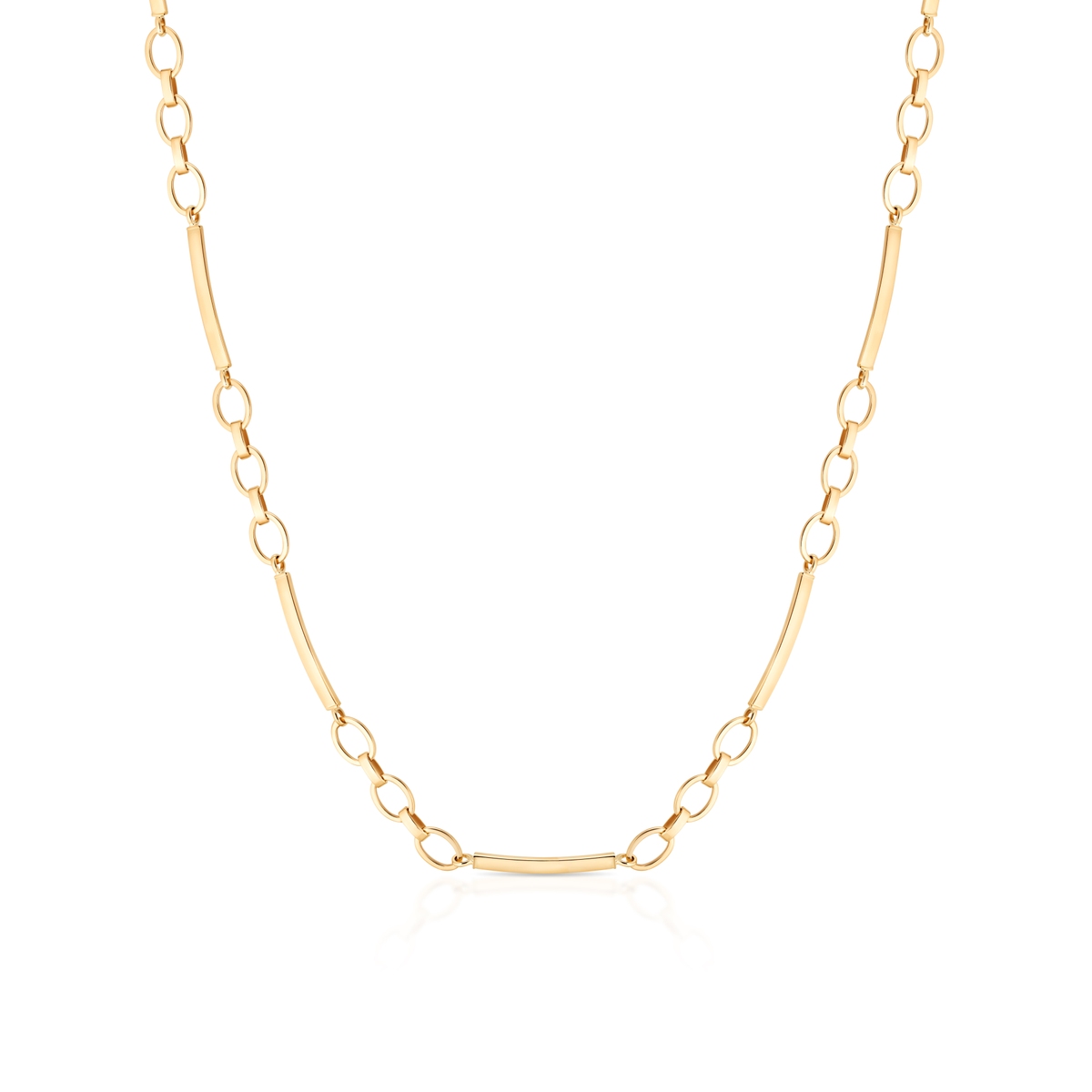 W.KRUK Naszyjnik złoty z elementem pancerki