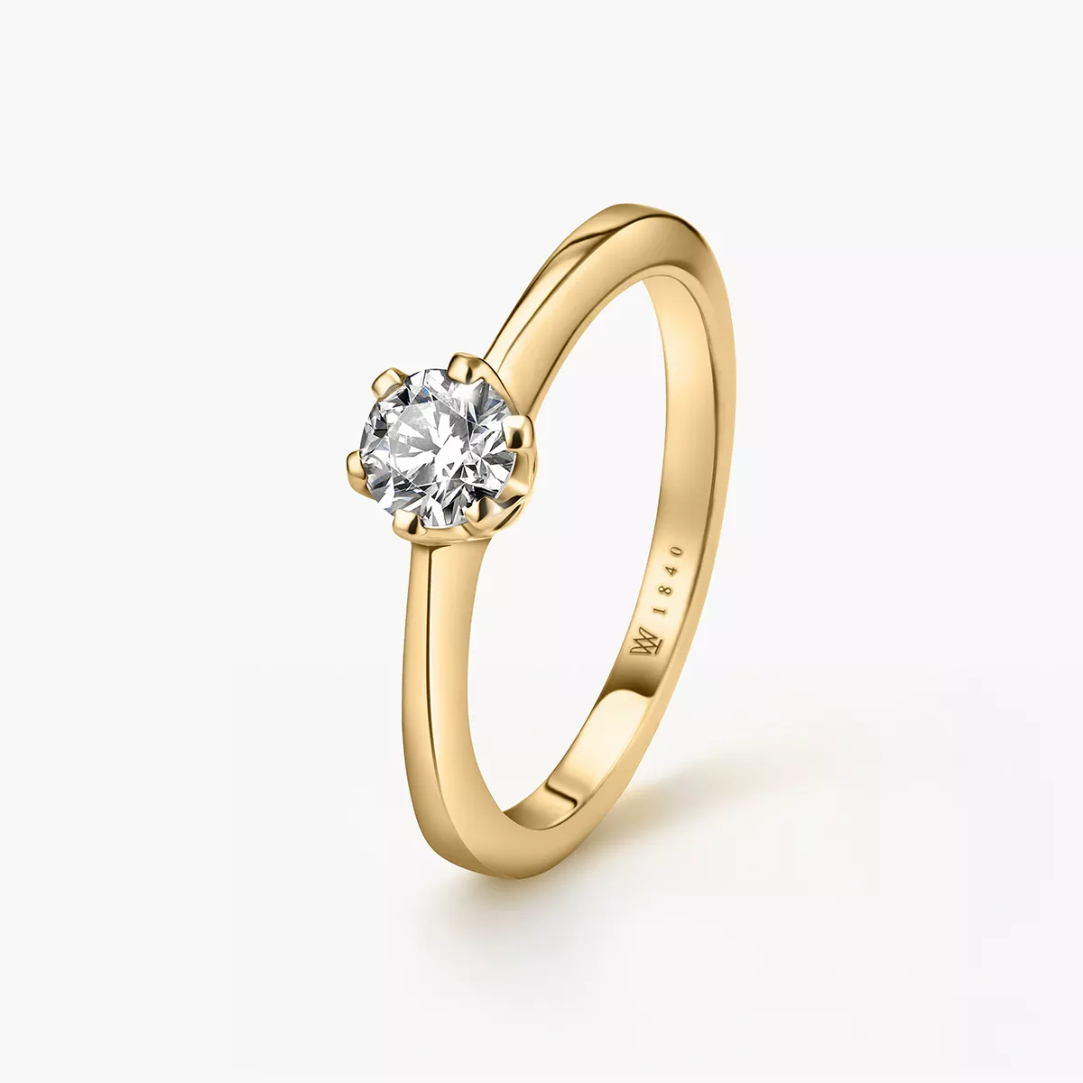 W.KRUK - Pierścionek zaręczynowy złoty Jedyny - 0,5 ct