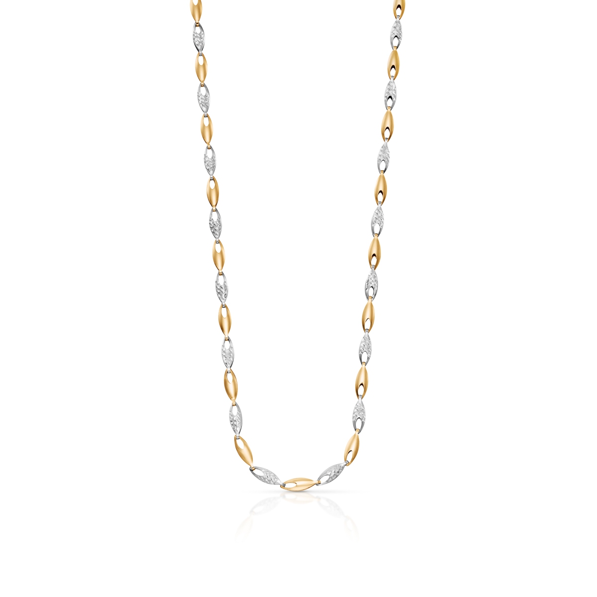 W.KRUK Naszyjnik złoty bicolor