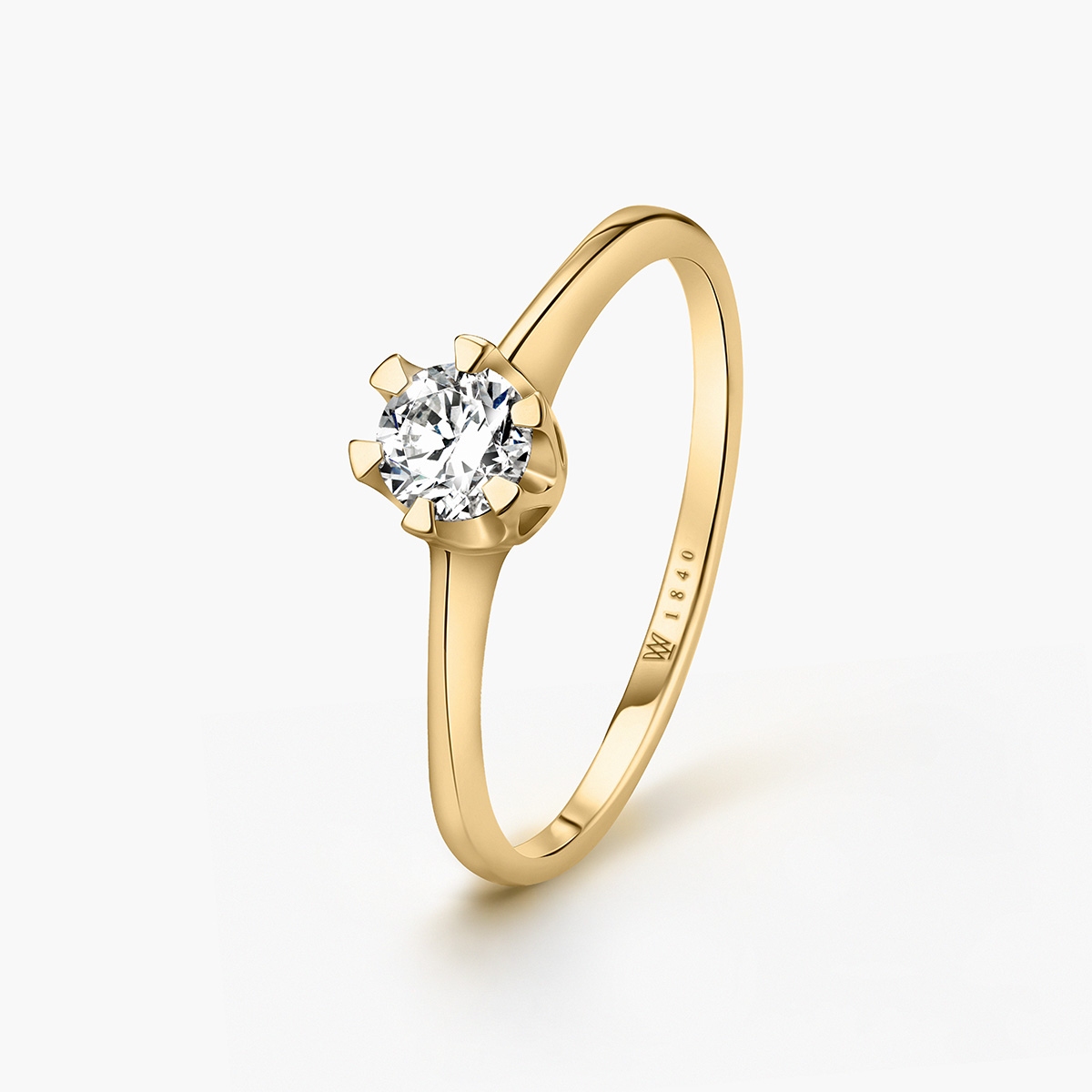 W.KRUK Pierścionek zaręczynowy złoty Jedyny