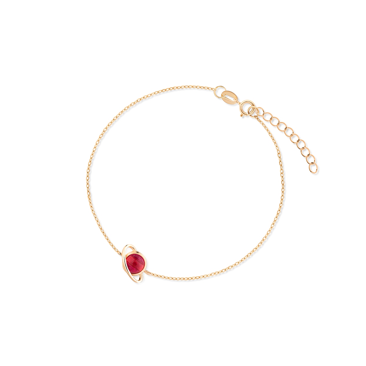 W.KRUK Bransoleta złota z motywem planety